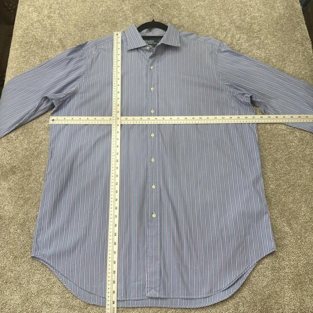 Vintage Polo Ralph Lauren Pink Blue Stripe Big & Tall Polo Shirt Classic Fit